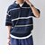 SHIPS any:〈手洗い可能〉リネンミックス ハイゲージ ニット スキッパー ポロシャツ◇