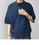SHIPS any:〈手洗い可能〉リネンミックス ハイゲージ ニット スキッパー ポロシャツ◇