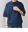 SHIPS any:〈手洗い可能〉リネンミックス ハイゲージ ニット スキッパー ポロシャツ◇
