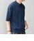 SHIPS any:〈手洗い可能〉リネンミックス ハイゲージ ニット スキッパー ポロシャツ◇