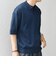 SHIPS any:〈手洗い可能〉リネンミックス ハイゲージ ニット スキッパー ポロシャツ◇
