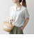 SHIPS any:〈接触冷感/手洗い可能〉ビジュー ヘンリーネック ニット プルオーバー