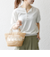 SHIPS any:〈接触冷感/手洗い可能〉ビジュー ヘンリーネック ニット プルオーバー