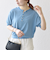 SHIPS any:〈接触冷感/手洗い可能〉ビジュー ヘンリーネック ニット プルオーバー