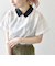 SHIPS any:〈洗濯機可能〉フラワー ジャカード バイカラー プルオーバー シャツ
