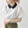 SHIPS any:〈洗濯機可能〉フラワー ジャカード バイカラー プルオーバー シャツ