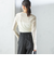 〈手洗い可能〉ストレッチ チュール ロング スリーブ TEE
