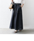 SHIPS any:〈洗濯機可能〉オックス ステッチ フレア ロング スカート