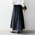 SHIPS any:〈洗濯機可能〉オックス ステッチ フレア ロング スカート