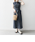 SHIPS any:〈洗濯機可能〉オックス ステッチ ノースリーブ シャツ ワンピース