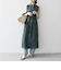 SHIPS any:〈洗濯機可能〉オックス ステッチ ノースリーブ シャツ ワンピース
