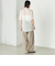 Wai＋:〈手洗い可能〉クリンクル シアー ショート スリーブ プルオーバー
