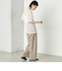 Wai＋:〈手洗い可能〉クリンクル シアー ショート スリーブ プルオーバー