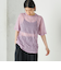 Wai＋:〈手洗い可能〉クリンクル シアー ショート スリーブ プルオーバー