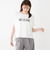 SHIPS Colors:〈接触冷感・手洗い可能〉フロッキー ロゴ ドルマン Tシャツ◇