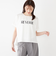 SHIPS Colors:〈接触冷感・手洗い可能〉フロッキー ロゴ ドルマン Tシャツ◇