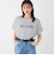 SHIPS Colors:〈接触冷感・手洗い可能〉フロッキー ロゴ ドルマン Tシャツ◇