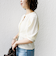 【WEB限定】〈手洗い可能〉バンピー シャーリング 5分袖 カーディガン