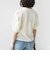 【WEB限定】〈手洗い可能〉バンピー シャーリング 5分袖 カーディガン