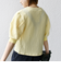 【WEB限定】〈手洗い可能〉バンピー シャーリング 5分袖 カーディガン