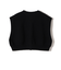 SHIPS Primary Navy Label:〈手洗い可能〉クロップド ニット ベスト