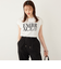 SHIPS Colors:〈接触冷感・UVカット〉フレンチスリーブ ロゴ Tシャツ◇