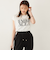 SHIPS Colors:〈接触冷感・UVカット〉フレンチスリーブ ロゴ Tシャツ◇