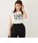SHIPS Colors:〈接触冷感・UVカット〉フレンチスリーブ ロゴ Tシャツ◇
