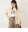 SHIPS Colors:〈接触冷感・UVカット〉フレンチスリーブ ロゴ Tシャツ◇