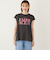 SHIPS Colors:〈接触冷感・UVカット〉フレンチスリーブ ロゴ Tシャツ◇