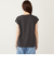 SHIPS Colors:〈接触冷感・UVカット〉フレンチスリーブ ロゴ Tシャツ◇