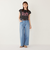 SHIPS Colors:〈接触冷感・UVカット〉フレンチスリーブ ロゴ Tシャツ◇