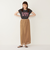 SHIPS Colors:〈接触冷感・UVカット〉フレンチスリーブ ロゴ Tシャツ◇