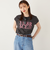 SHIPS Colors:〈接触冷感・UVカット〉フレンチスリーブ ロゴ Tシャツ◇