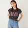 SHIPS Colors:〈接触冷感・UVカット〉フレンチスリーブ ロゴ Tシャツ◇