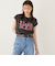 SHIPS Colors:〈接触冷感・UVカット〉フレンチスリーブ ロゴ Tシャツ◇