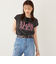 SHIPS Colors:〈接触冷感・UVカット〉フレンチスリーブ ロゴ Tシャツ◇