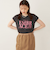 SHIPS Colors:〈接触冷感・UVカット〉フレンチスリーブ ロゴ Tシャツ◇