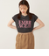 SHIPS Colors:〈接触冷感・UVカット〉フレンチスリーブ ロゴ Tシャツ◇