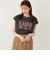SHIPS Colors:〈接触冷感・UVカット〉フレンチスリーブ ロゴ Tシャツ◇