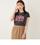 SHIPS Colors:〈接触冷感・UVカット〉フレンチスリーブ ロゴ Tシャツ◇