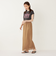 SHIPS Colors:〈接触冷感・UVカット〉フレンチスリーブ ロゴ Tシャツ◇