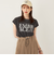 SHIPS Colors:〈接触冷感・UVカット〉フレンチスリーブ ロゴ Tシャツ◇