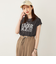 SHIPS Colors:〈接触冷感・UVカット〉フレンチスリーブ ロゴ Tシャツ◇