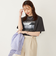 SHIPS Colors:〈接触冷感・UVカット〉サンセット フォト Tシャツ◇