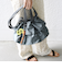 【WEB限定】チャーム 付き フリル 巾着 ショルダー