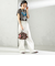 【WEB限定】チャーム 付き フリル 巾着 ショルダー