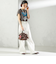 【WEB限定】チャーム 付き フリル 巾着 ショルダー