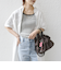 【WEB限定】チャーム 付き フリル 巾着 ショルダー
