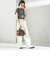 《一部追加予約》【WEB限定】チャーム 付き フリル 巾着 ショルダー